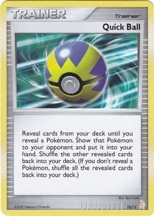 Quick Ball  DP Trainer Kit Manaphy & Lucario - Common