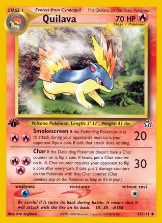 Quilava (47) (47) 047  - 1st Edition Neo Genesis - Uncommon