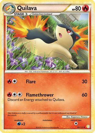 Quilava 049  - Reverse Holofoil HeartGold SoulSilver - Uncommon