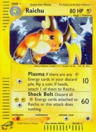 Raichu (25)  - Reverse Holofoil Expedition - Holo Rare