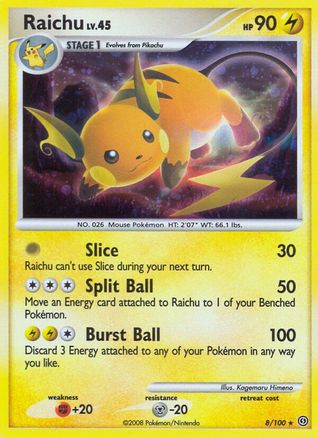 Raichu  - Reverse Holofoil Stormfront - Holo Rare