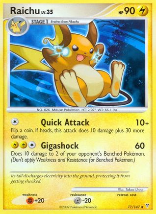 Raichu  - Reverse Holofoil Supreme Victors - Uncommon