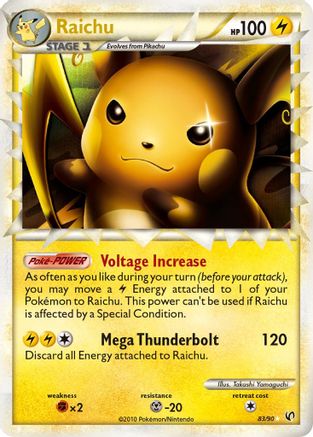 Raichu (Prime)  - Holofoil Undaunted - Ultra Rare