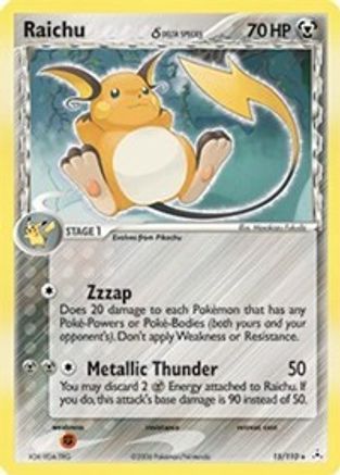 Raichu (Delta Species)/110  - Holofoil Holon Phantoms - Holo Rare