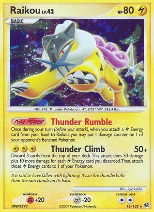 Raikou/132  - Holofoil Secret Wonders - Holo Rare
