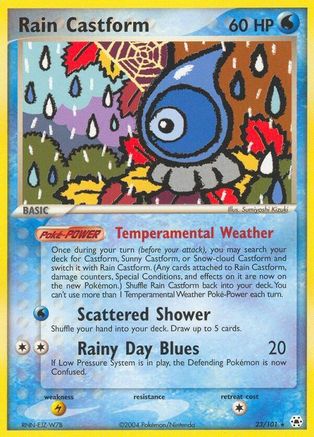 Rain Castform  - Reverse Holofoil Hidden Legends - Rare