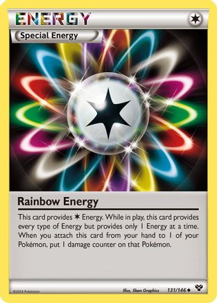 Rainbow Energy 131  - Reverse Holofoil XY Base Set - Uncommon