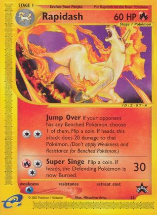 Rapidash (51) (51) 051  WoTC Promo - Promo