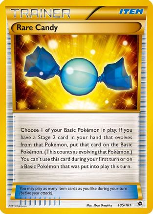 Rare Candy (105 Secret Rare)  - Holofoil Plasma Blast - Secret Rare