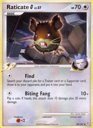 Raticate G  - Reverse Holofoil Supreme Victors - Uncommon