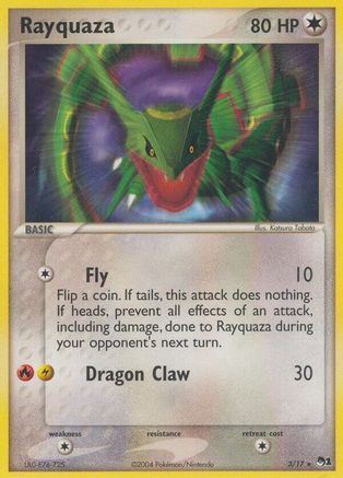 Rayquaza 003  - Holofoil POP Series 1 - Rare