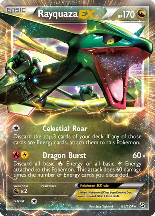 Rayquaza EX 085  - Holofoil Dragons Exalted - Ultra Rare
