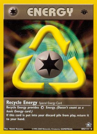 Recycle Energy 105  - 1st Edition Neo Genesis - Rare