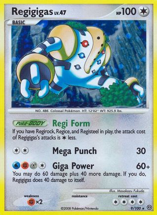 Regigigas  - Reverse Holofoil Stormfront - Holo Rare