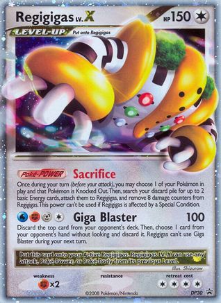 Regigigas LV.X - DP30  - Holofoil Diamond and Pearl Promos - Promo