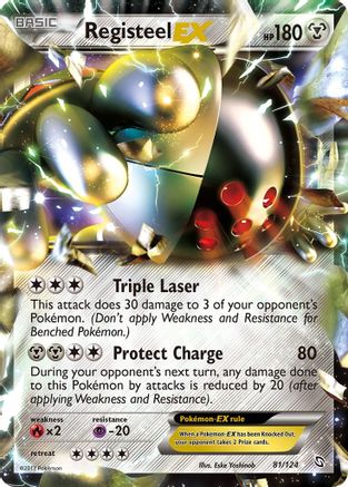 Registeel EX  - Holofoil Dragons Exalted - Ultra Rare