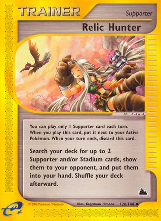 Relic Hunter  - Reverse Holofoil Skyridge - Uncommon