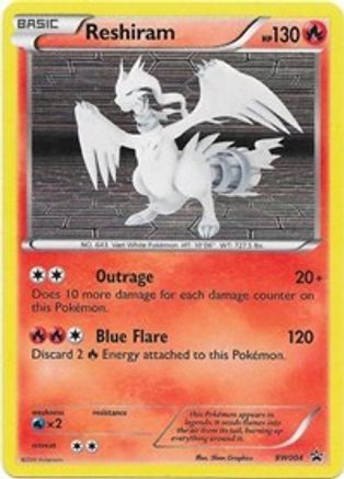 Reshiram BW004  - Holofoil Black and White Promos - Promo