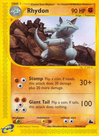 Rhydon (29)  Skyridge - Rare