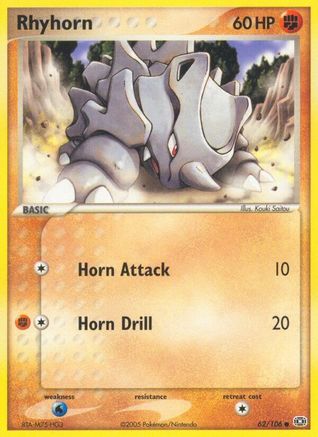 Rhyhorn  Emerald - Common