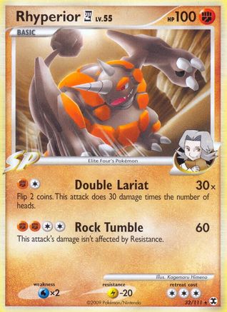 Rhyperior E4  - Reverse Holofoil Rising Rivals - Rare