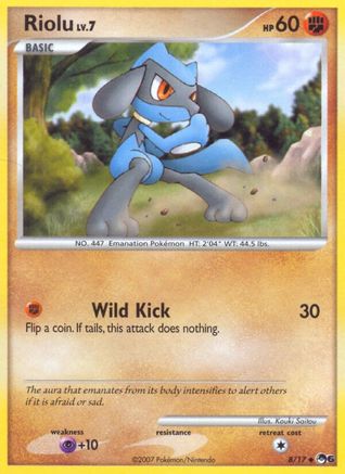 Riolu  - Holofoil POP Series 6 - Uncommon