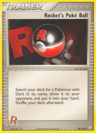 Rocket's Poke Ball 089  - Reverse Holofoil Team Rocket Returns - Uncommon