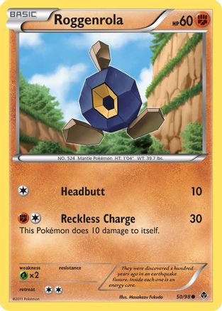 Roggenrola (50)  - Reverse Holofoil Emerging Powers - Common