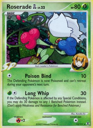 Roserade GL  - Holofoil Rising Rivals - Holo Rare