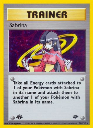 Sabrina (20)  - 1st Edition Holofoil Gym Challenge - Holo Rare