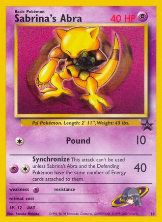 Sabrina's Abra 019  WoTC Promo - Promo