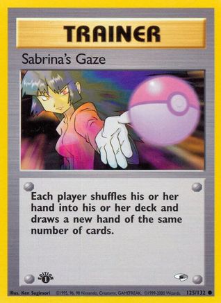 Sabrina's Gaze 125  - 1st Edition Gym Heroes - Common