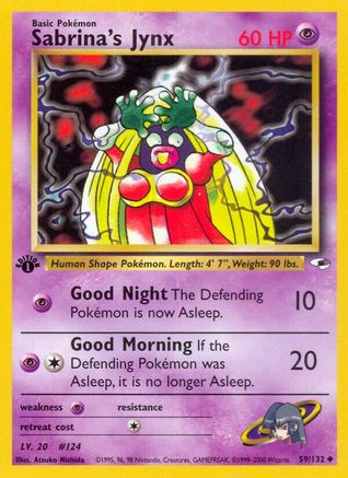 Sabrina's Jynx 059  - 1st Edition Gym Heroes - Uncommon