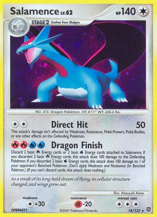Salamence  - Reverse Holofoil Secret Wonders - Holo Rare