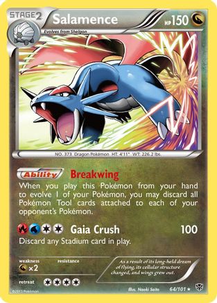 Salamence 064  - Reverse Holofoil Plasma Blast - Holo Rare