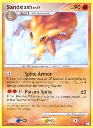 Sandslash  - Reverse Holofoil Mysterious Treasures - Uncommon