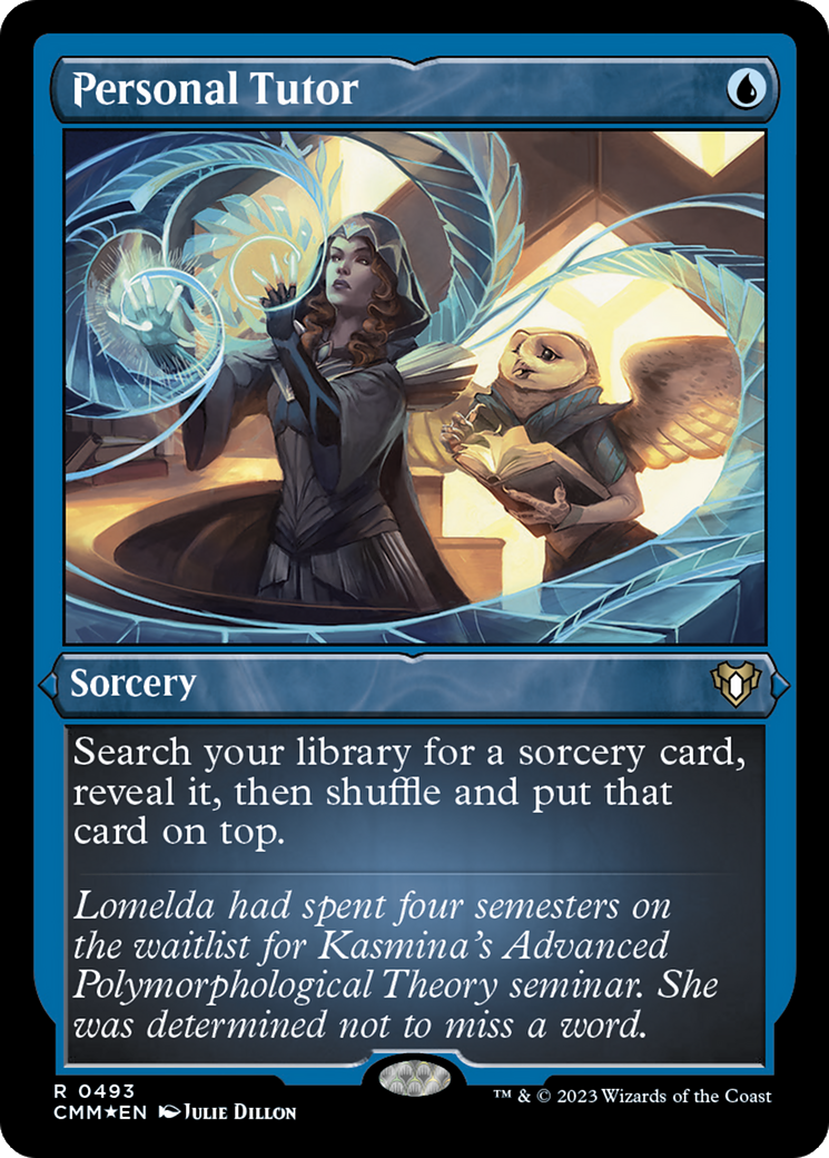 Personal Tutor (Foil Etched) (CMM-493) - Commander Masters Foil