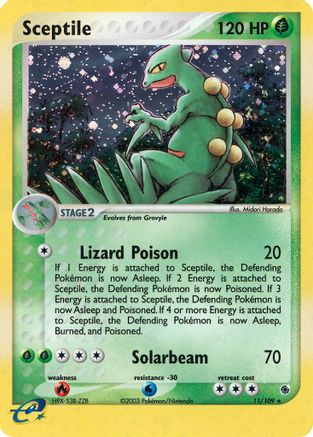 Sceptile - 11/109/109  - Holofoil Ruby and Sapphire - Holo Rare