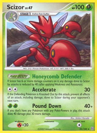 Scizor  - Reverse Holofoil Stormfront - Rare