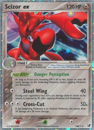 Scizor ex  - Holofoil Unseen Forces - Ultra Rare