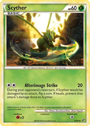 Scyther (36)  - Reverse Holofoil Undaunted - Uncommon