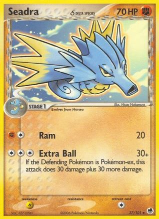 Seadra - 037/101 (Delta Species)/101  Dragon Frontiers - Uncommon