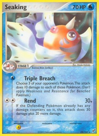 Seaking  - Reverse Holofoil Deoxys - Rare