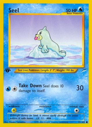 Seel 081  - 1st Edition Neo Destiny - Common