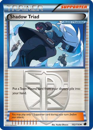 Shadow Triad (Team Plasma)  - Reverse Holofoil Plasma Freeze - Uncommon