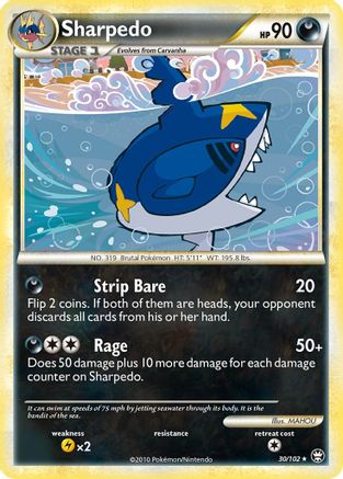Sharpedo  Triumphant - Rare