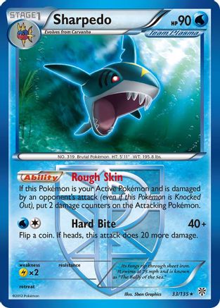 Sharpedo (Team Plasma)  Plasma Storm - Rare