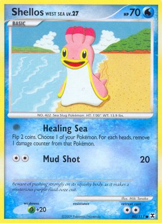 Shellos West Sea  - Reverse Holofoil Rising Rivals - Common