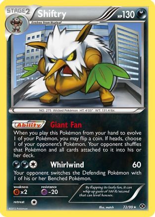 Shiftry  - Reverse Holofoil Next Destinies - Rare