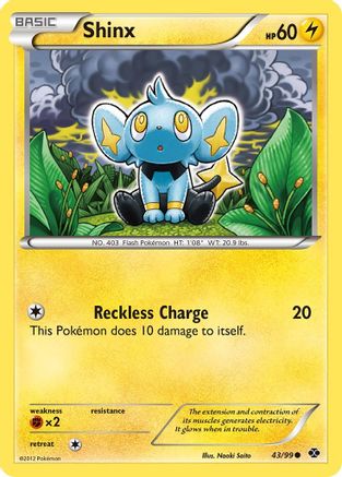 Shinx (43) (43) 043  - Reverse Holofoil Next Destinies - Common